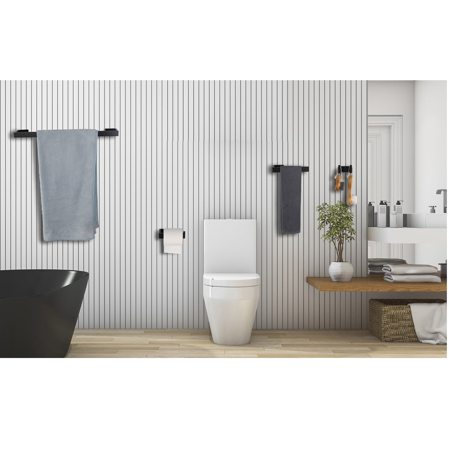4-Piece Bathroom Hardware Set