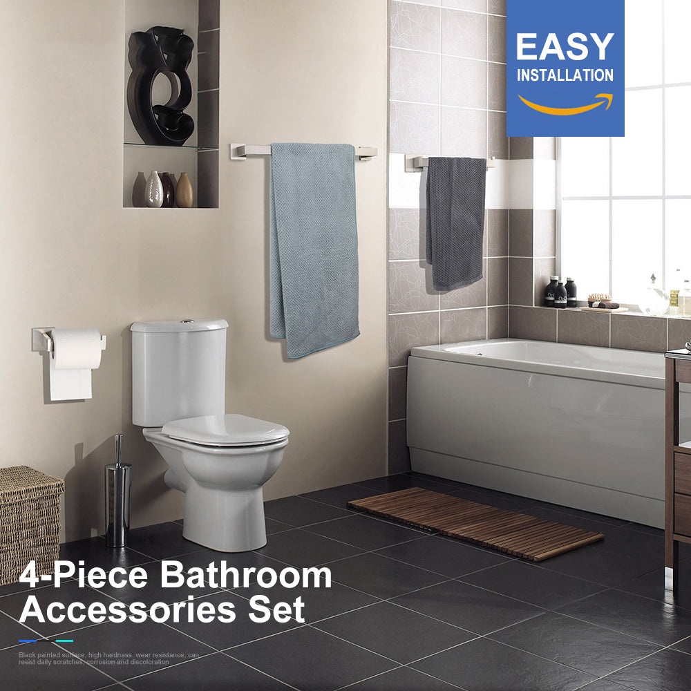 4-Piece Bathroom Hardware Set