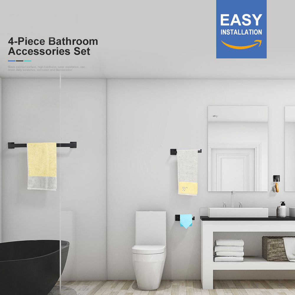 4-Piece Bathroom Hardware Set