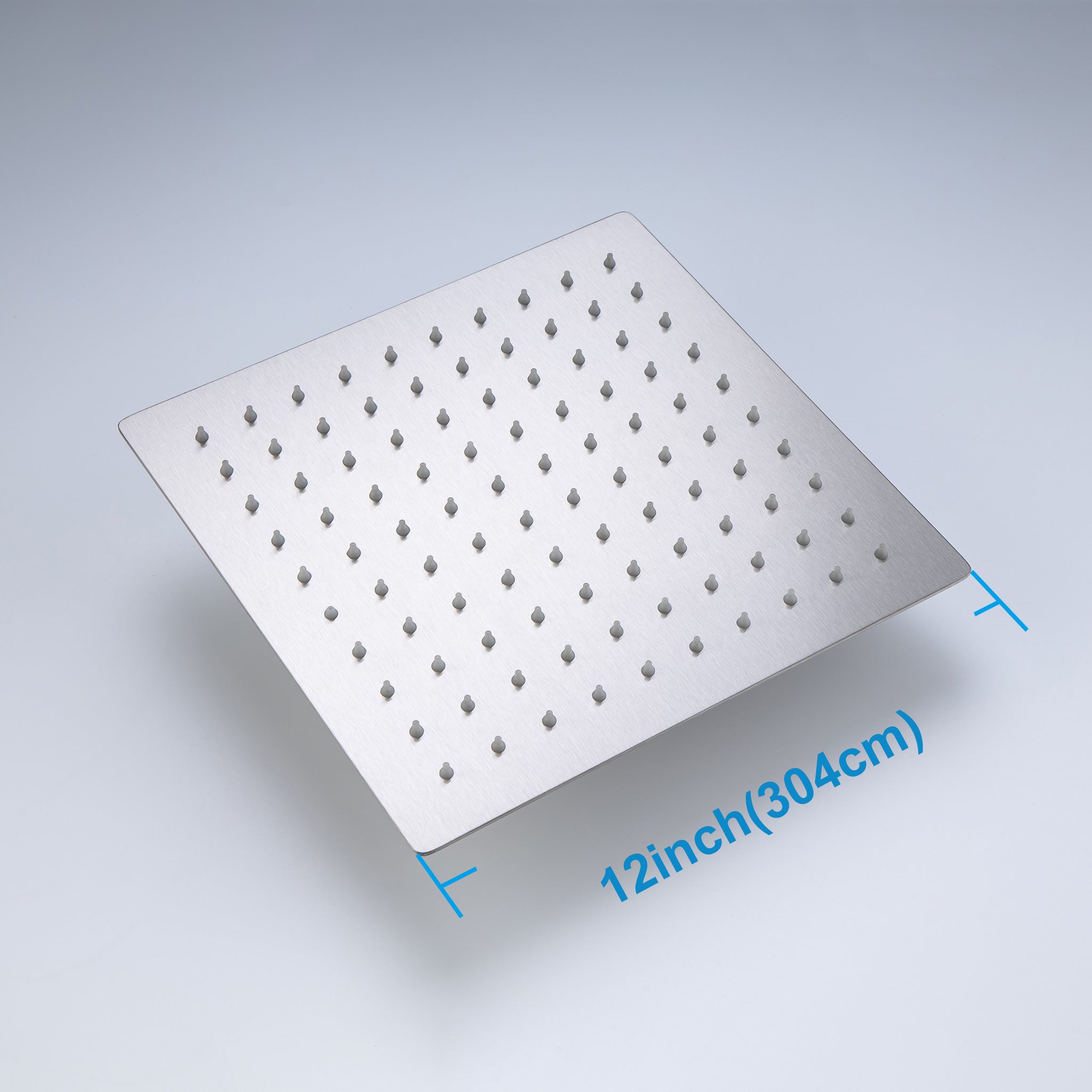 12" Square Rain Fixed Shower Head 1.8 GPM