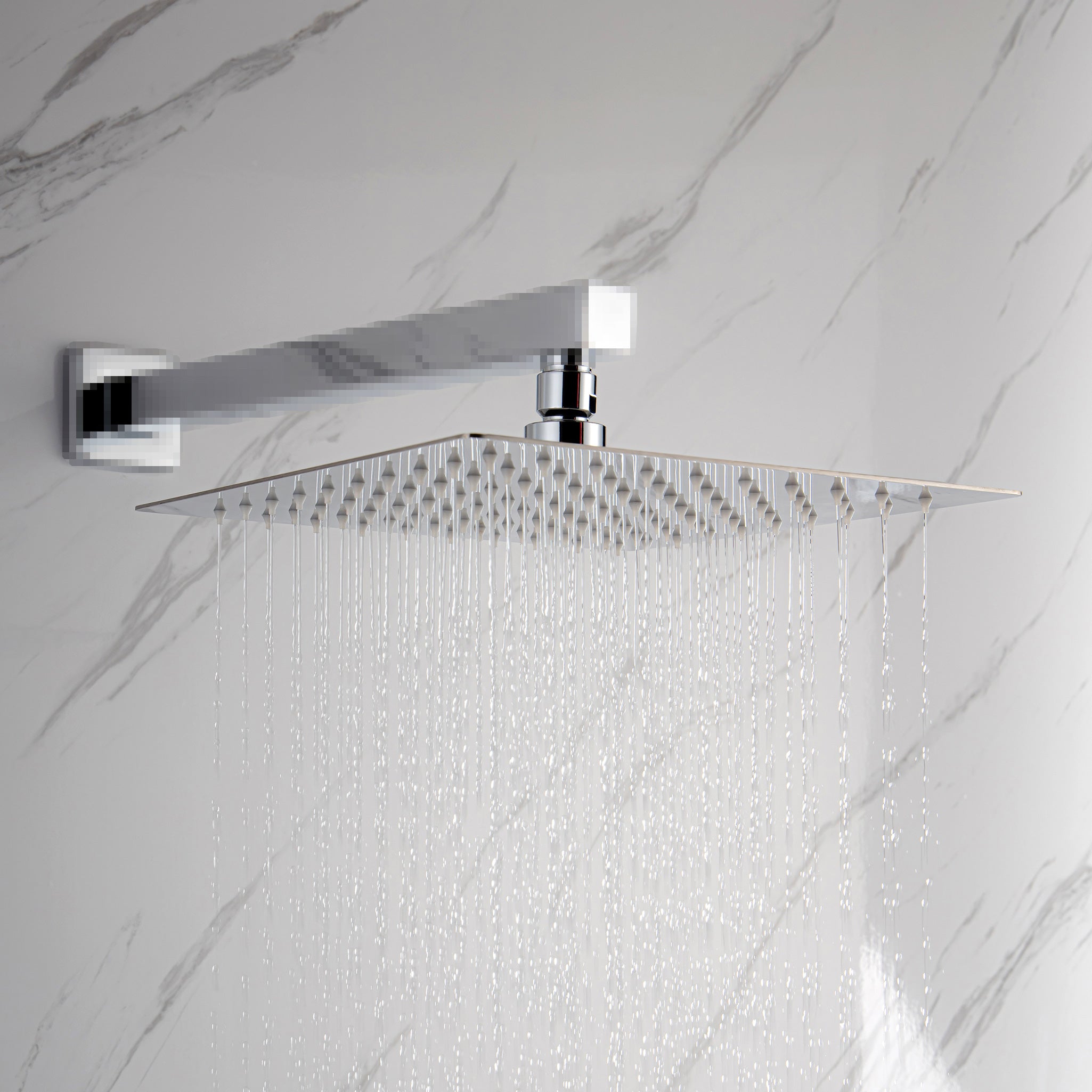 12" Square Rain Fixed Shower Head 1.8 GPM