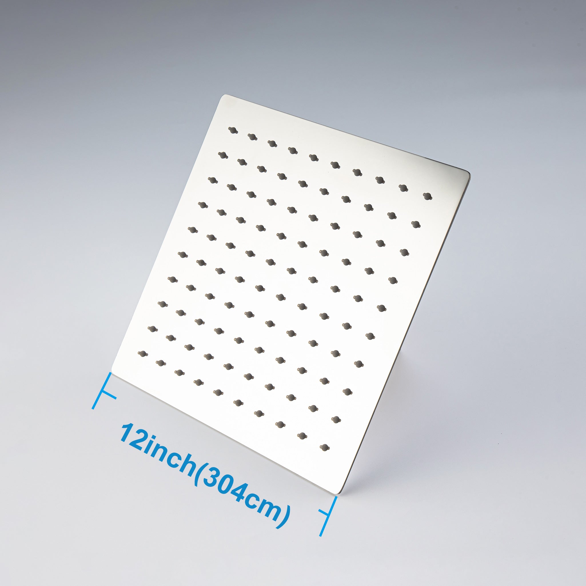 12" Square Rain Fixed Shower Head 1.8 GPM