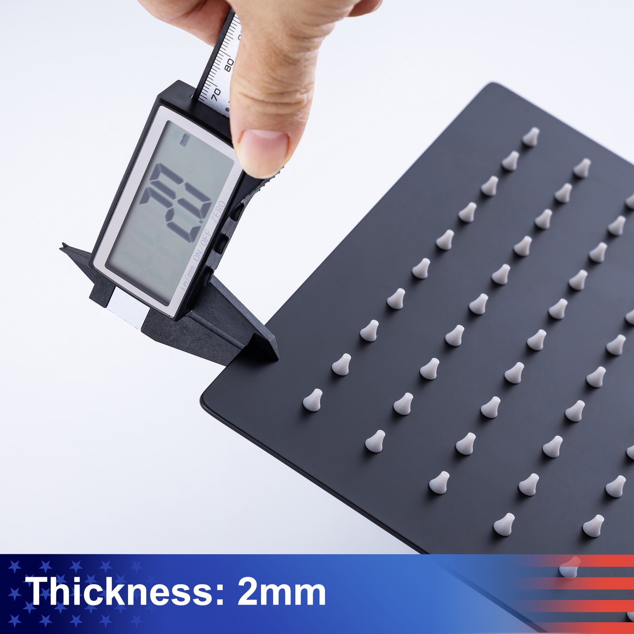 12" Square Rain Fixed Shower Head 1.8 GPM