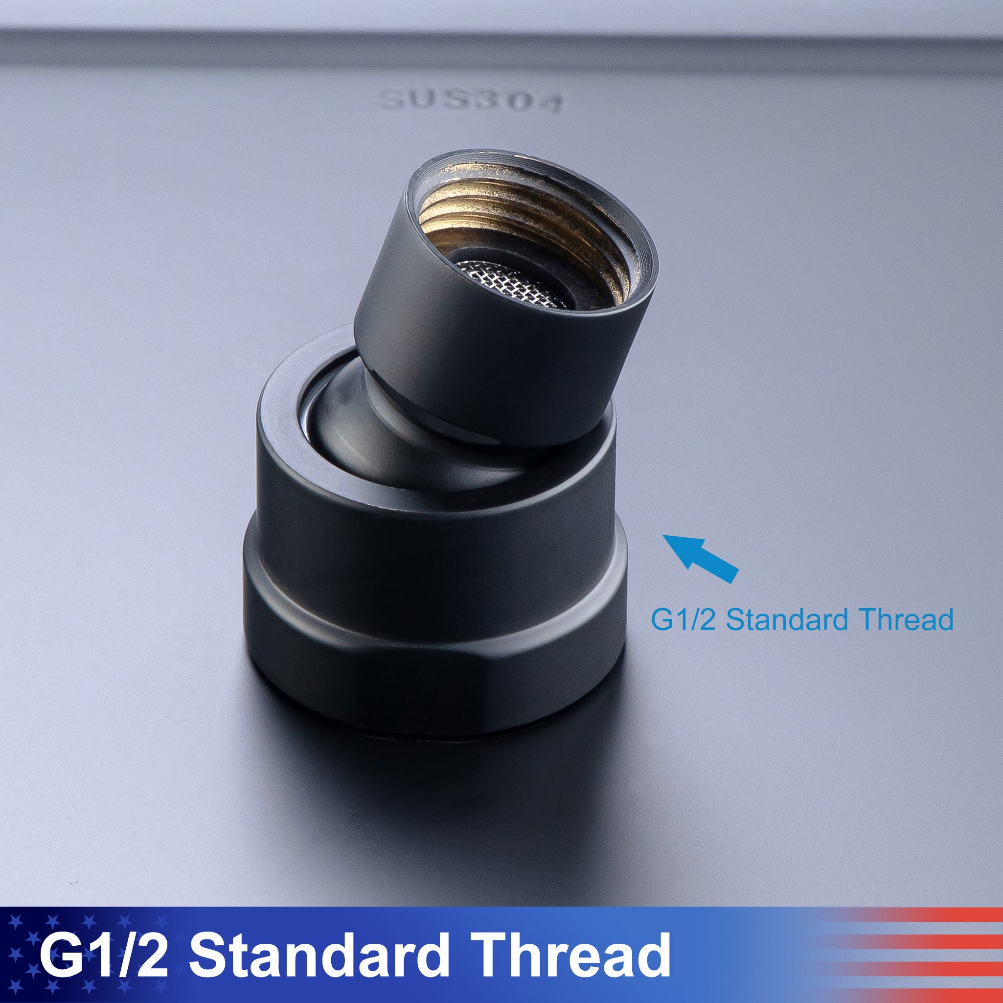 12" Square Rain Fixed Shower Head 1.8 GPM