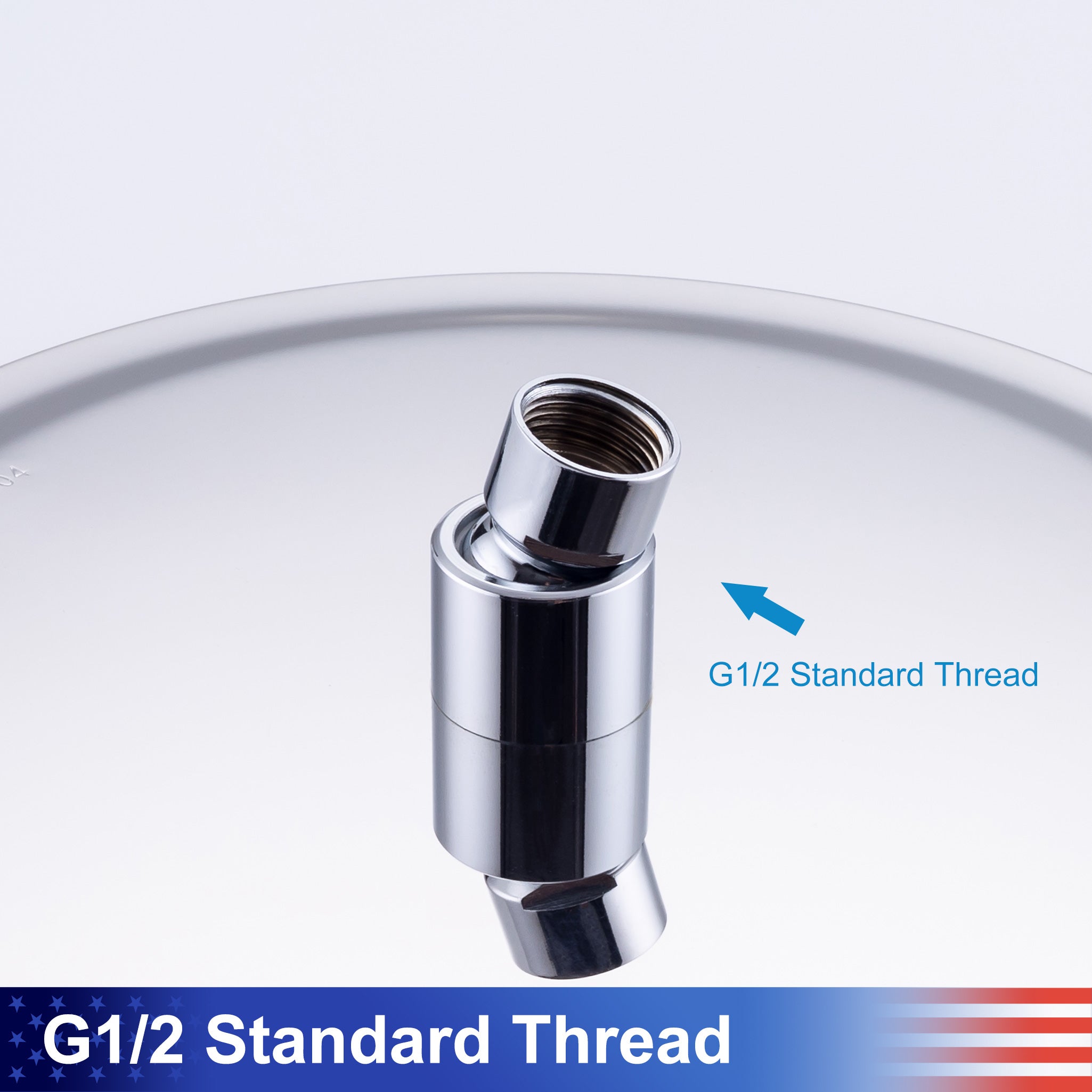 12" Round Rain Fixed Shower Head 1.8 GPM