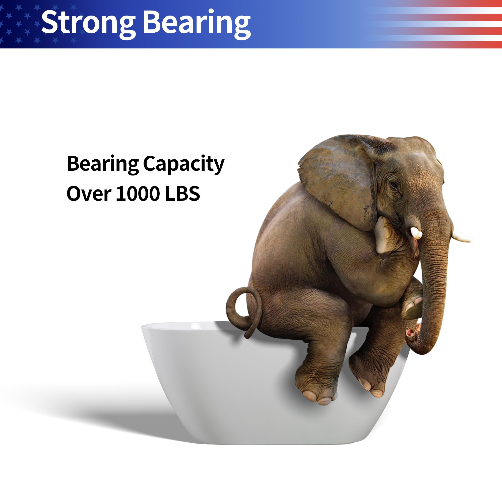 59" Oval Acrylic Freestanding Soaking Bathtub with Overflow