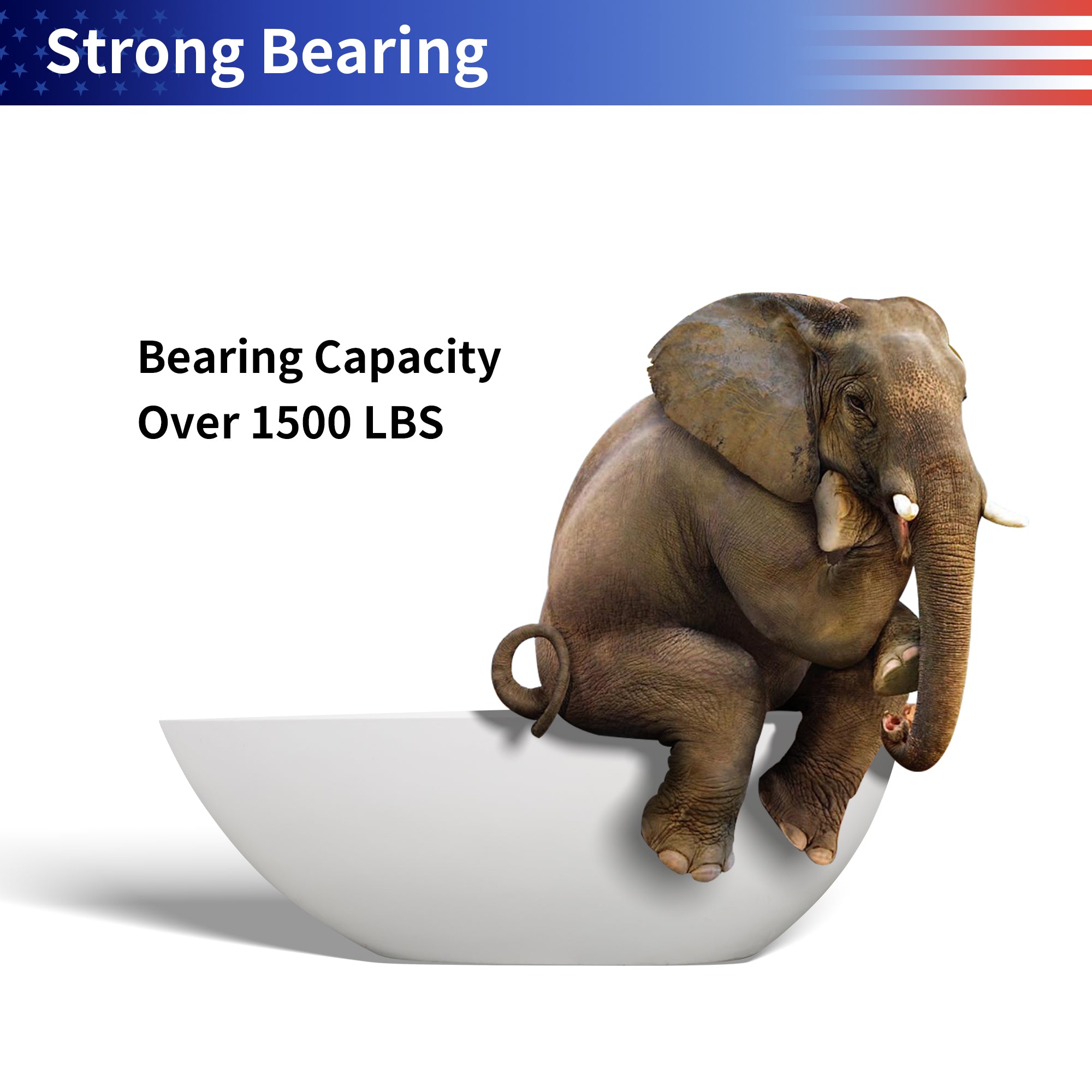 65" Egg Shaped Freestanding Solid Surface Soaking Bathtub with Overflow