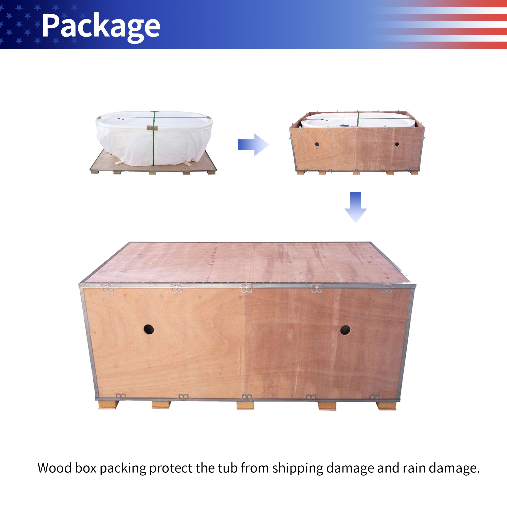 69" Oval Freestanding Solid Surface Soaking Bathtub with Overflow