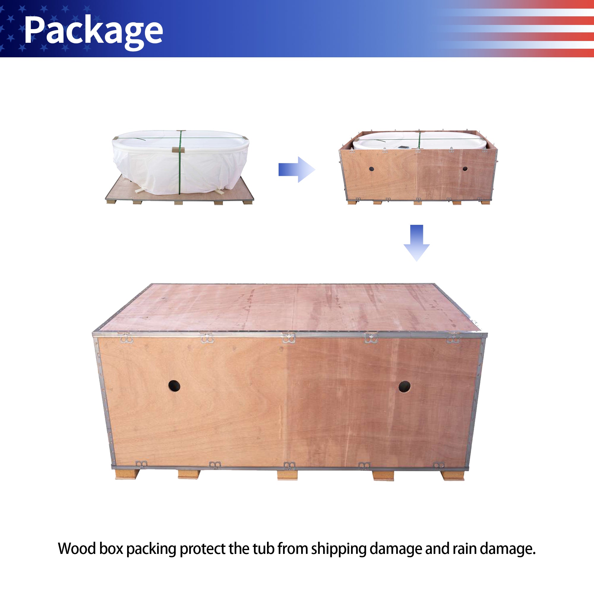 49" Oval Shaped Freestanding Solid Surface Soaking Bathtub with Overflow