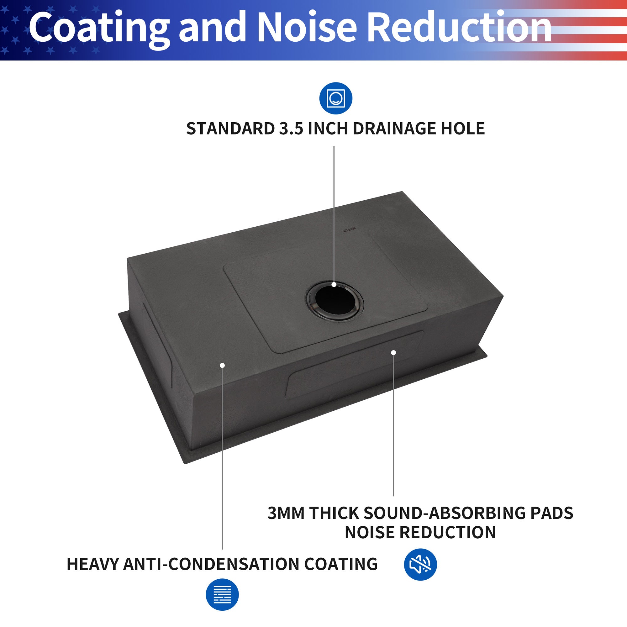 Undermount Single Bowl Stainless Steel Kitchen Sink