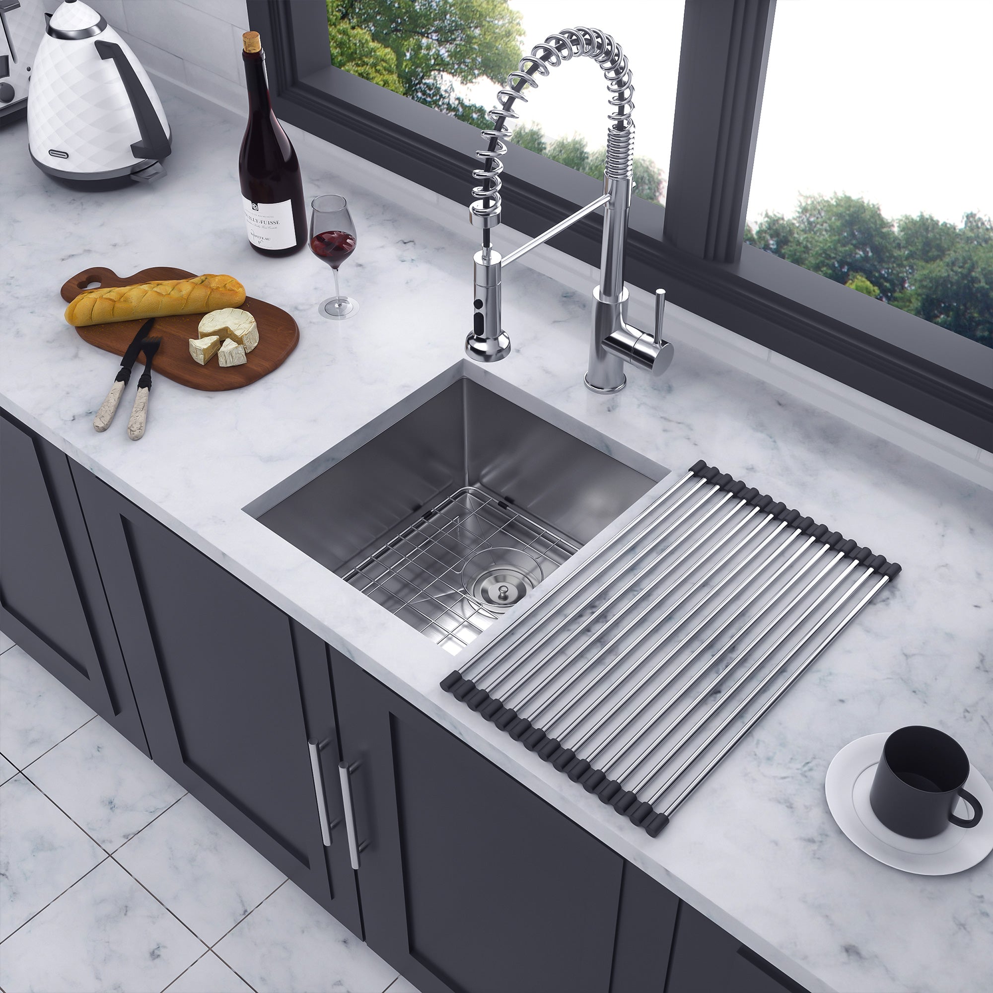 Undermount Single Bowl Stainless Steel Kitchen Sink