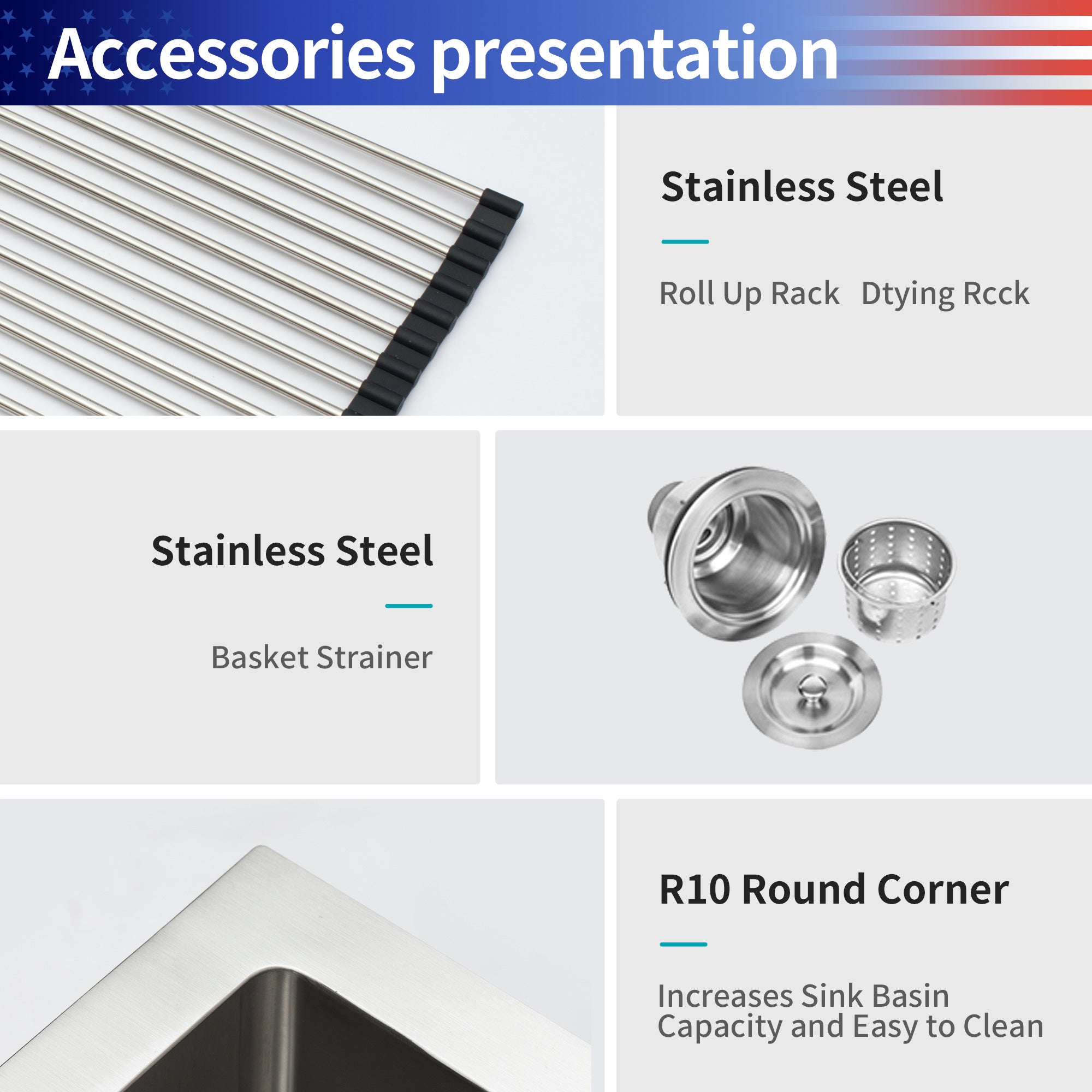 Undermount Single Bowl Stainless Steel Kitchen Sink