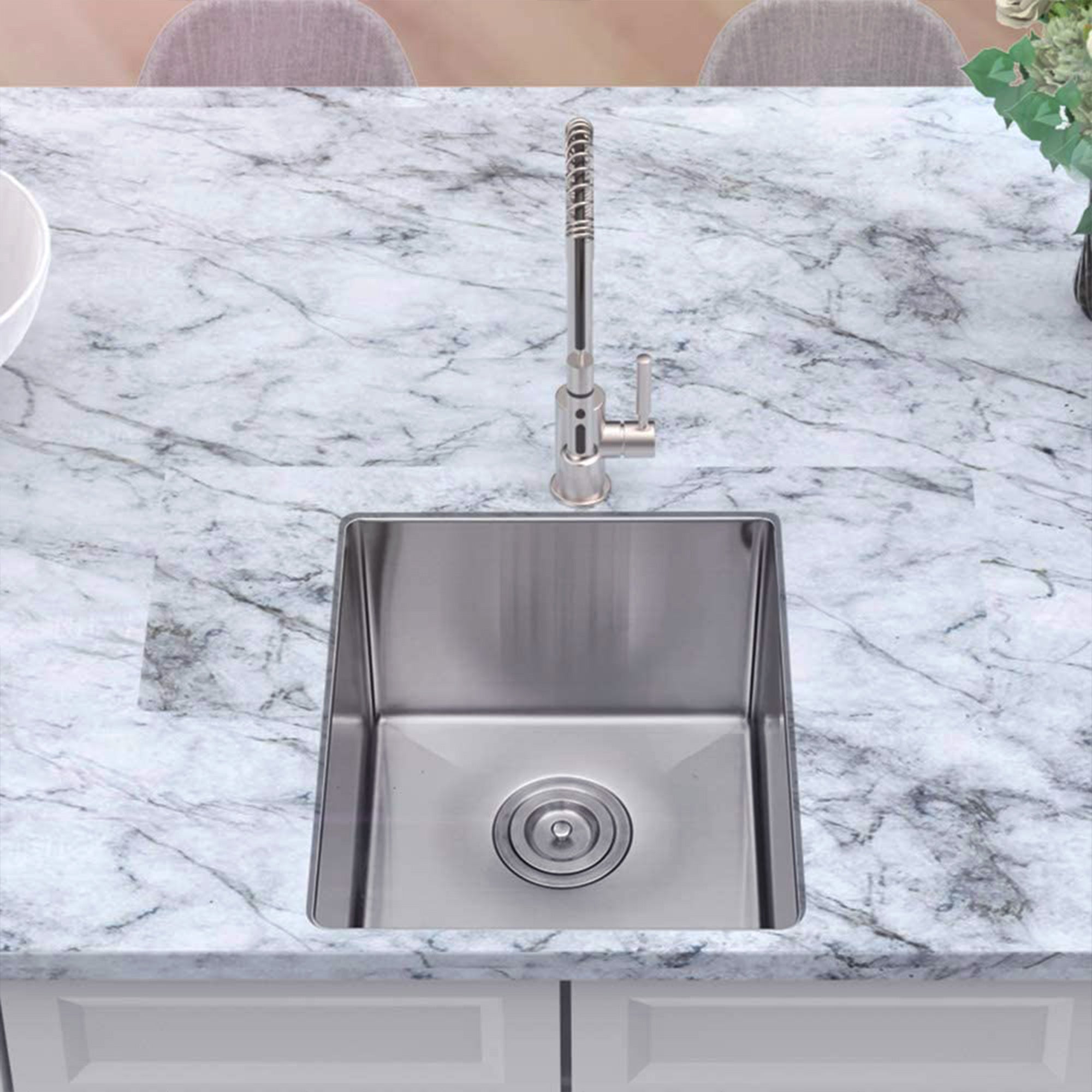 Undermount Single Bowl Stainless Steel Kitchen Sink