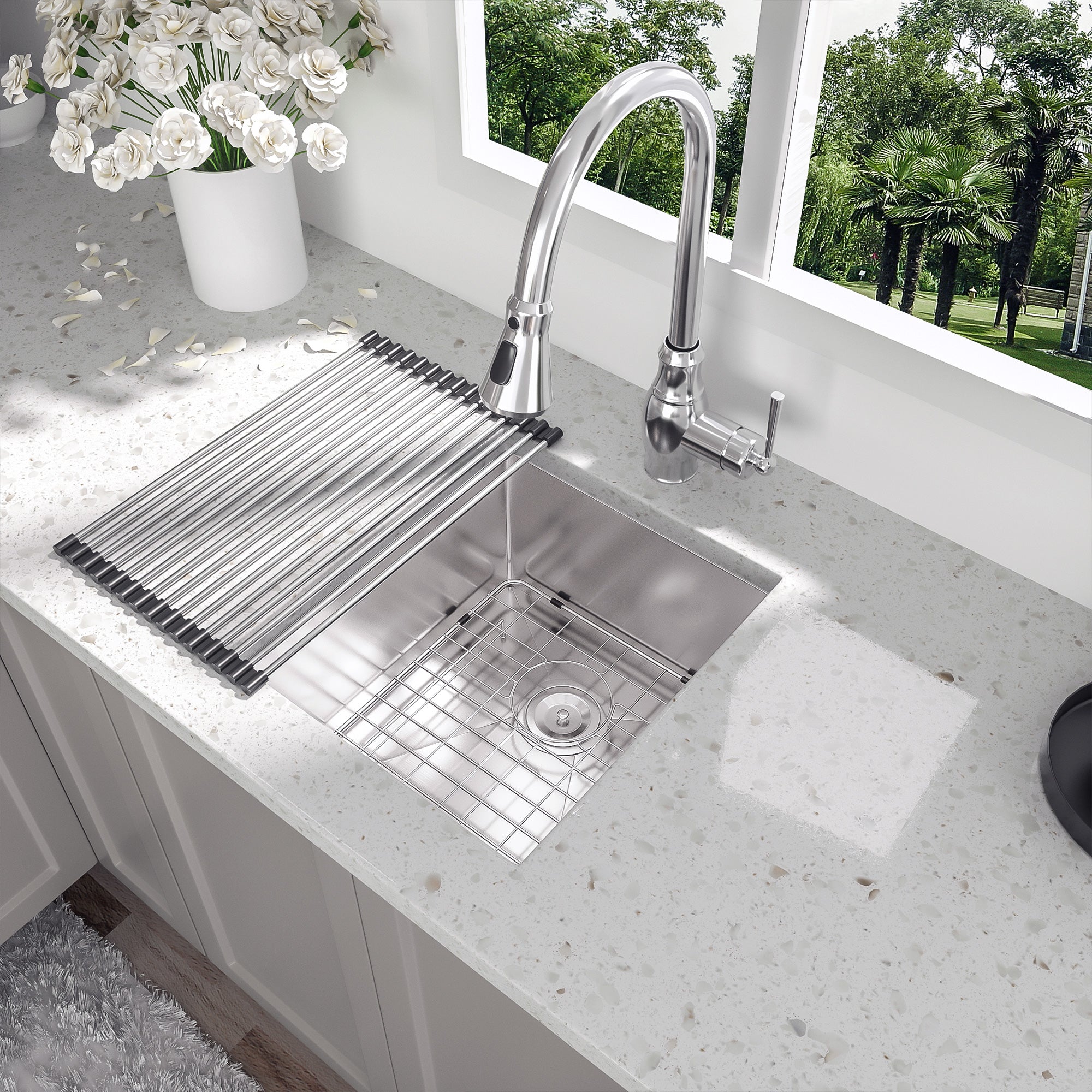 Undermount Single Bowl Stainless Steel Kitchen Sink