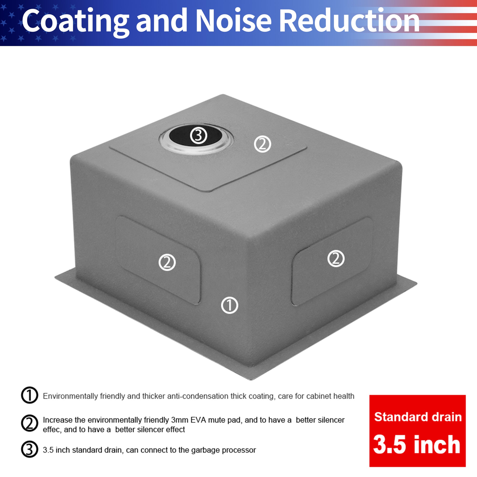 Undermount Single Bowl Stainless Steel Kitchen Sink