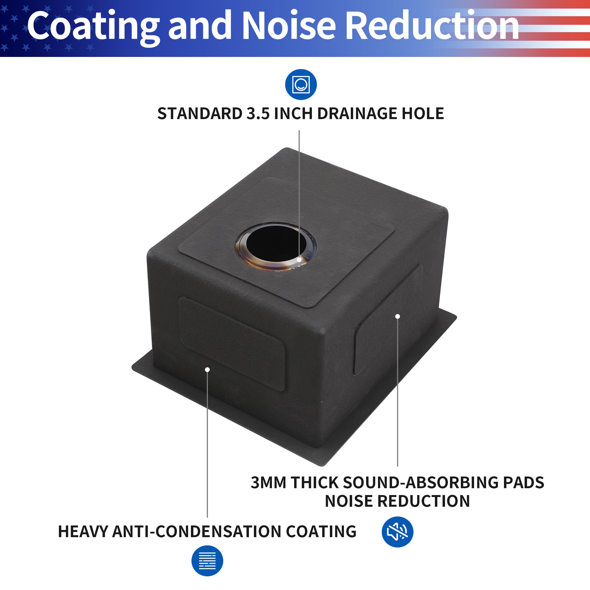 Undermount Single Bowl Stainless Steel Kitchen Sink