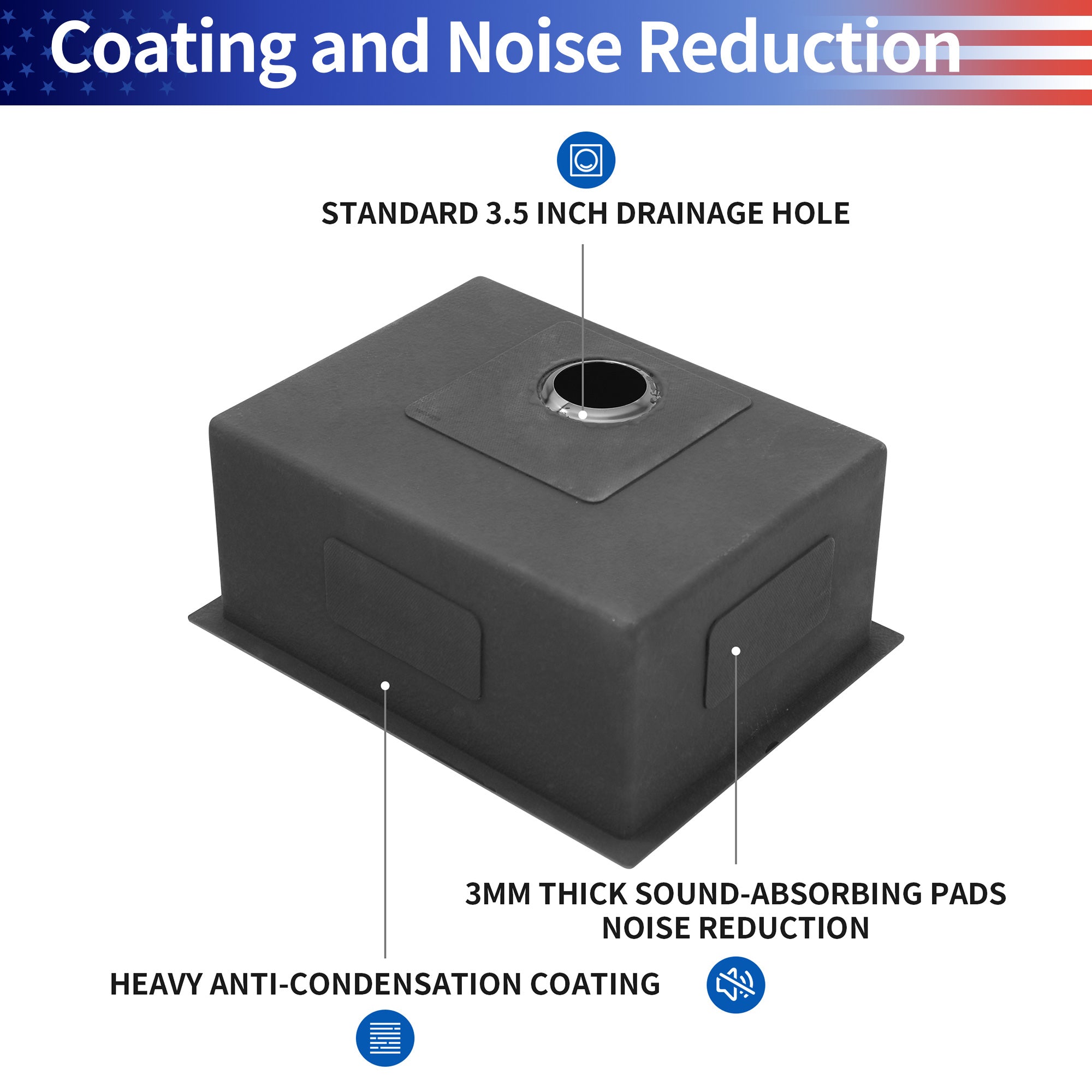 Undermount Single Bowl Stainless Steel Kitchen Sink