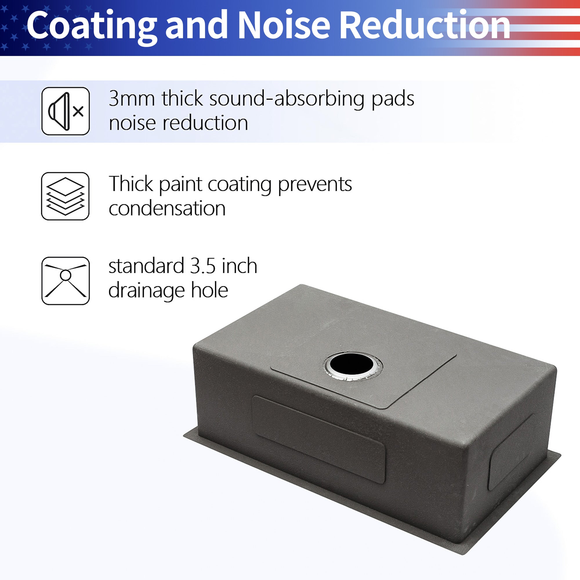 Undermount Single Bowl Stainless Steel Kitchen Sink