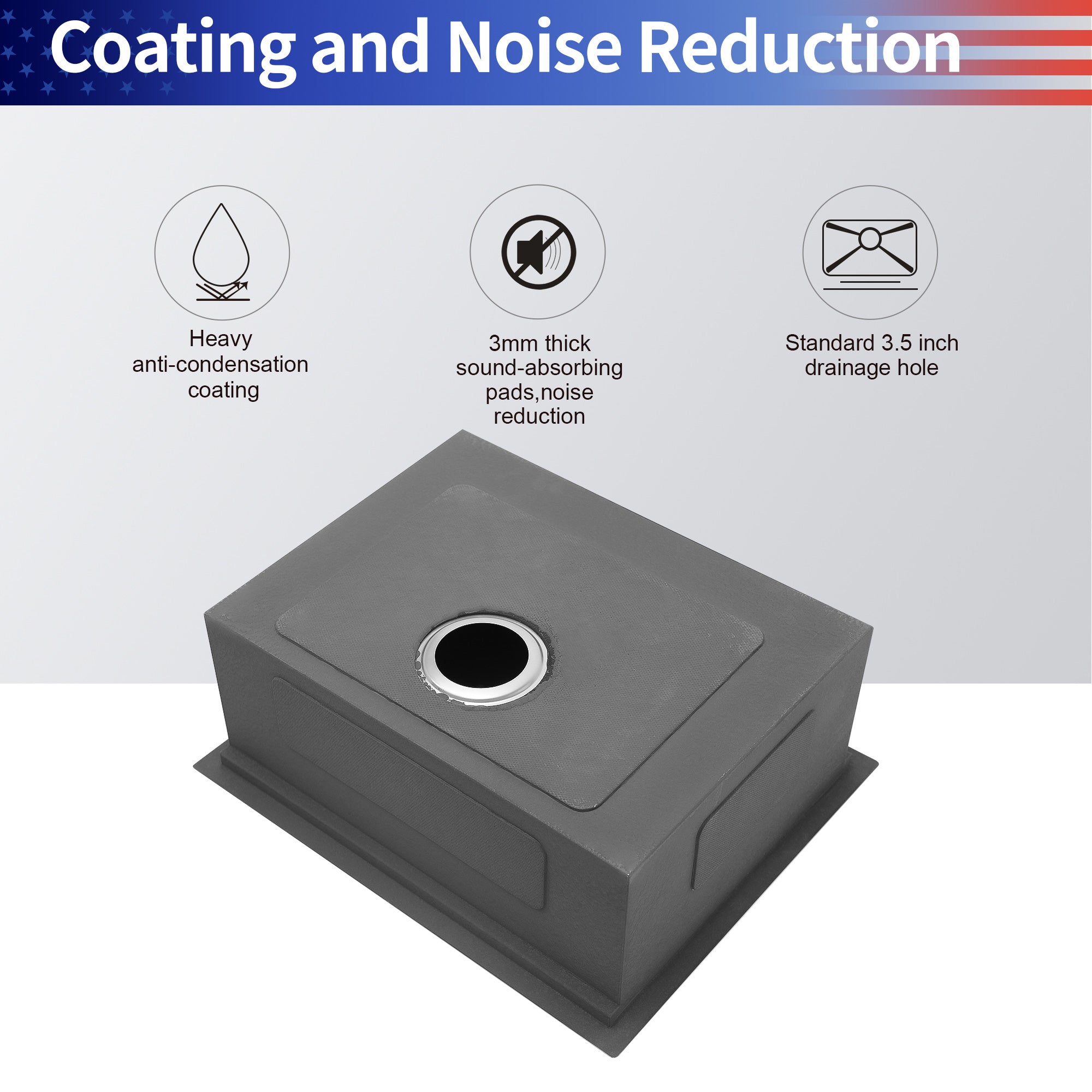 Undermount Single Bowl Stainless Steel Kitchen Sink with Workstation