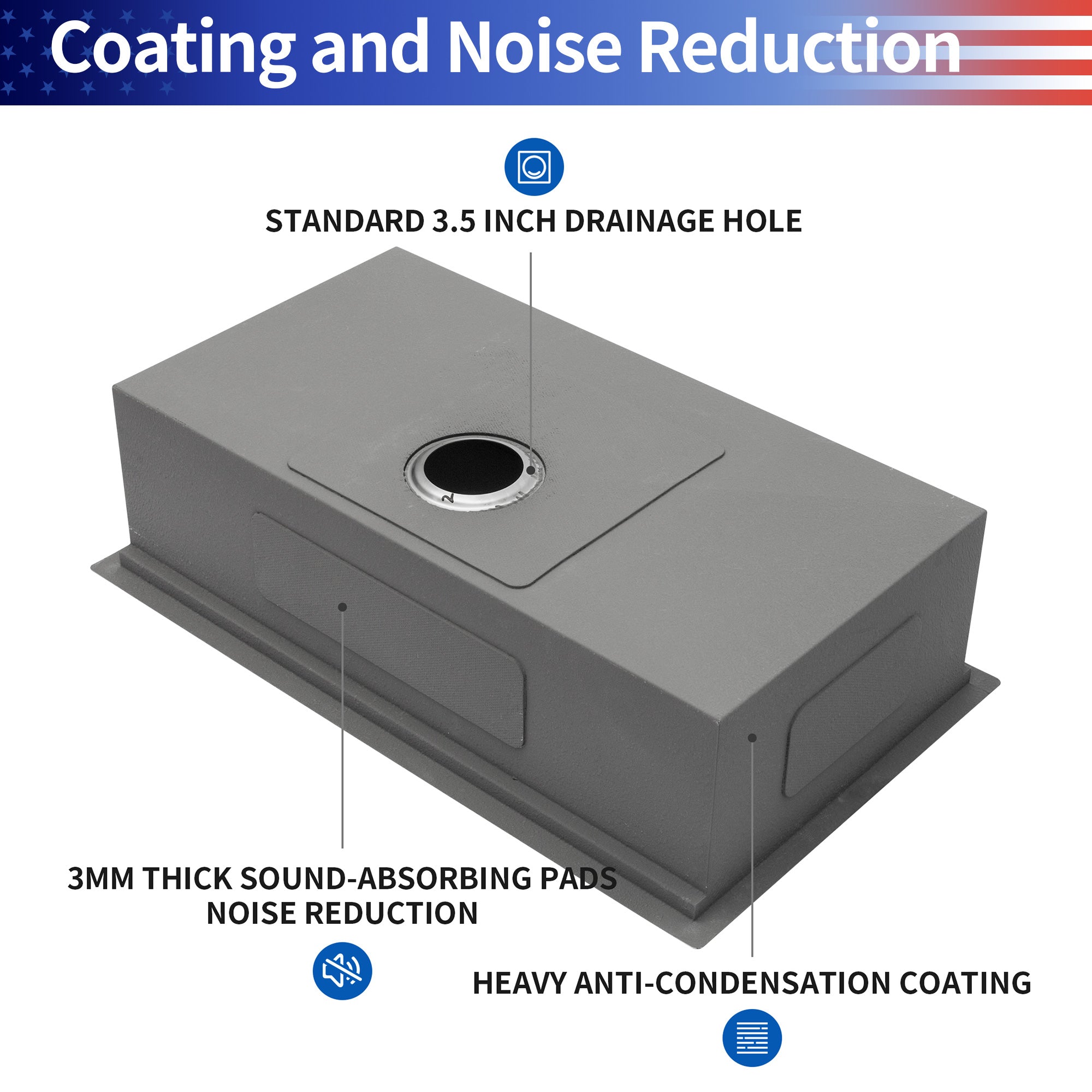 Undermount Single Bowl Stainless Steel Kitchen Sink with Workstation