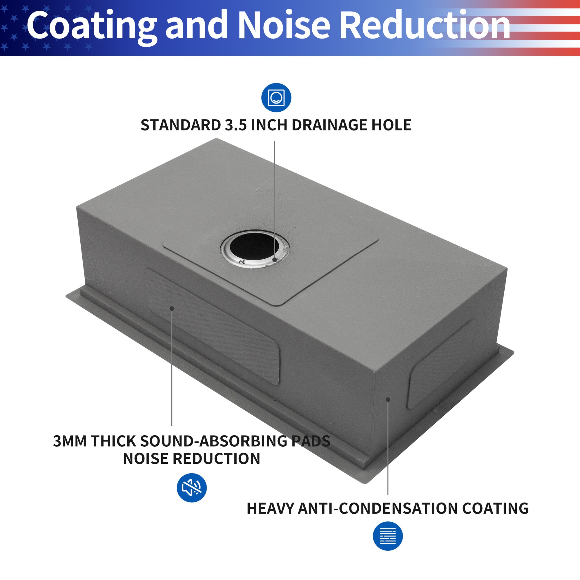 Undermount Single Bowl Stainless Steel Kitchen Sink with Workstation