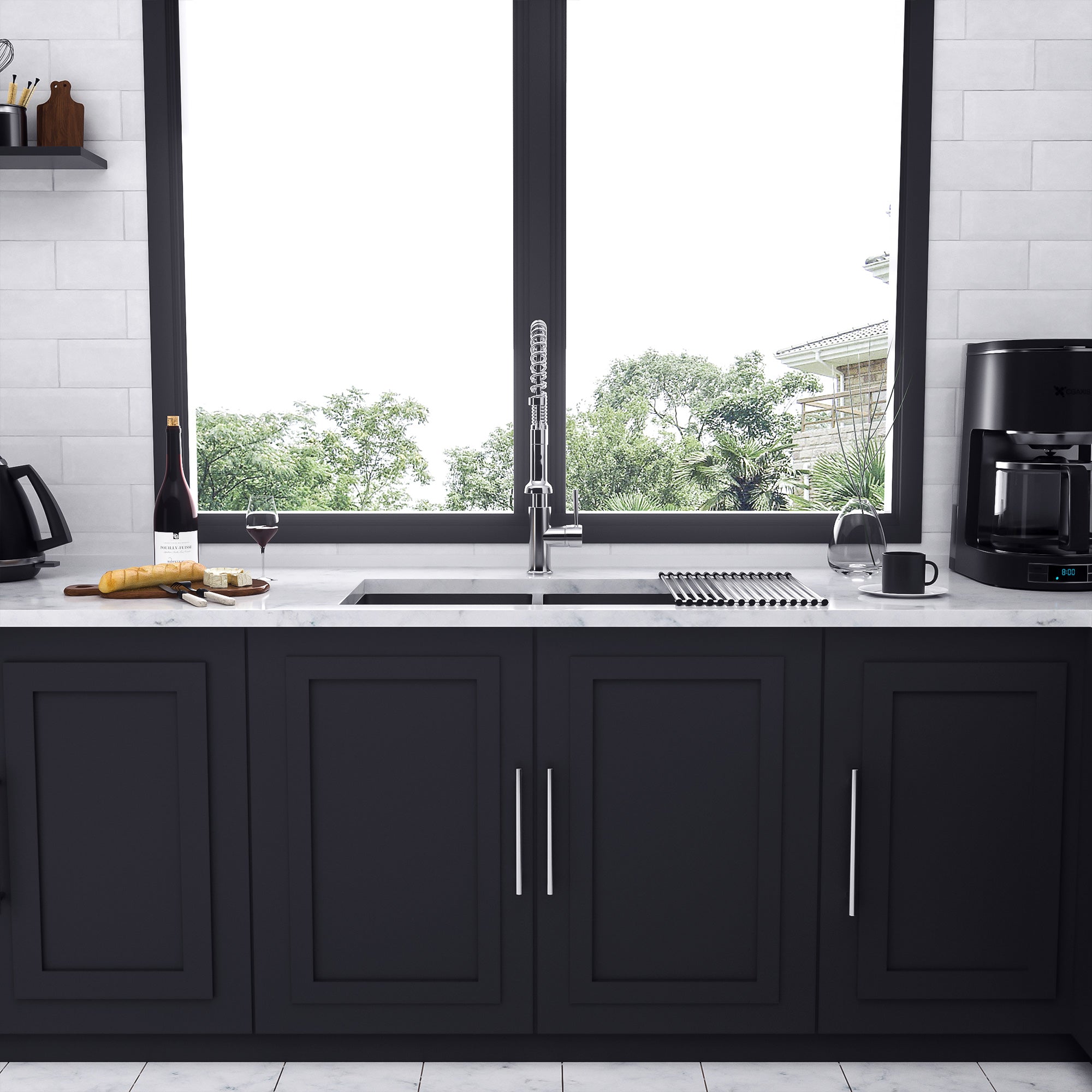 Undermount Double Bowl Stainless Steel Kitchen Sink