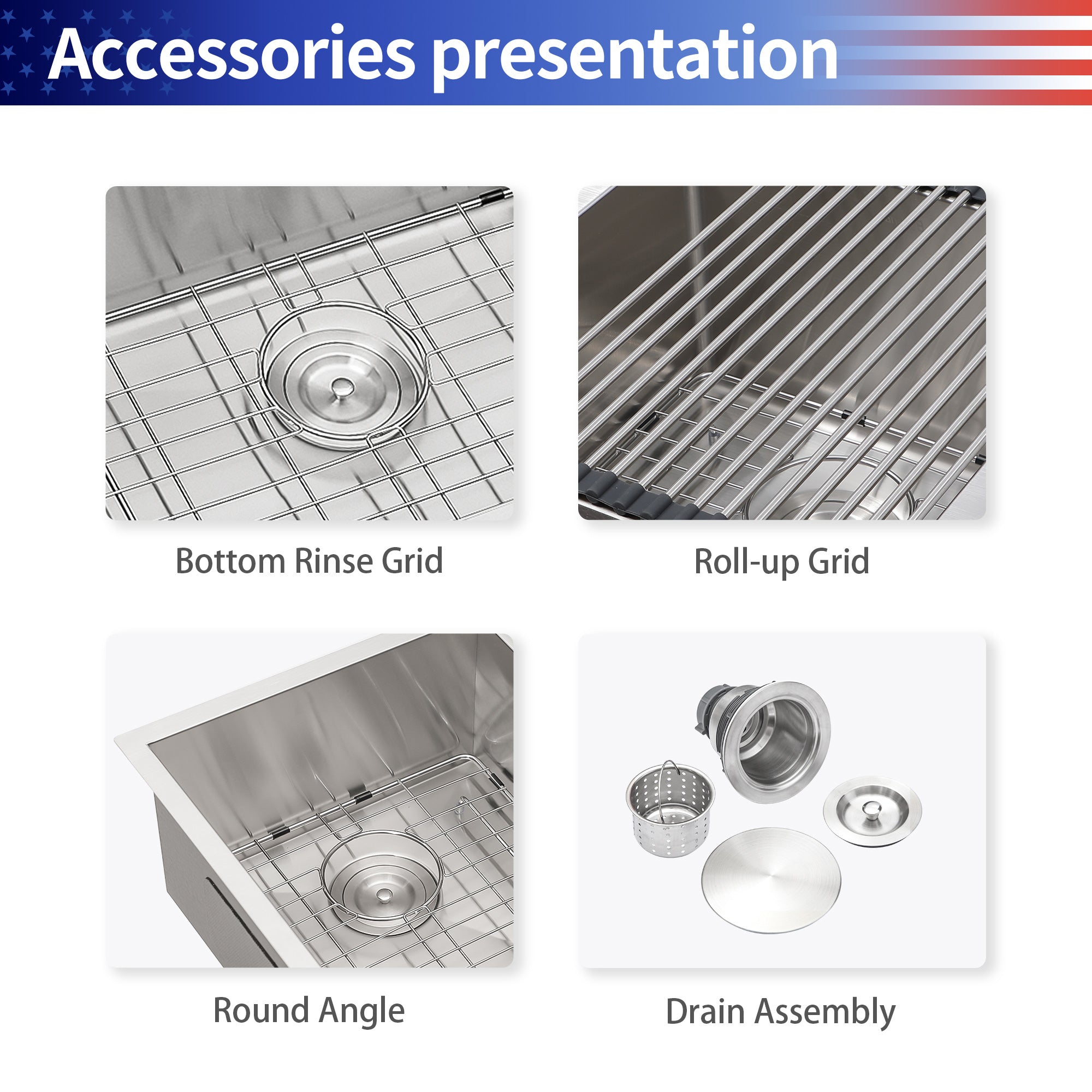 Undermount Double Bowl Stainless Steel Kitchen Sink