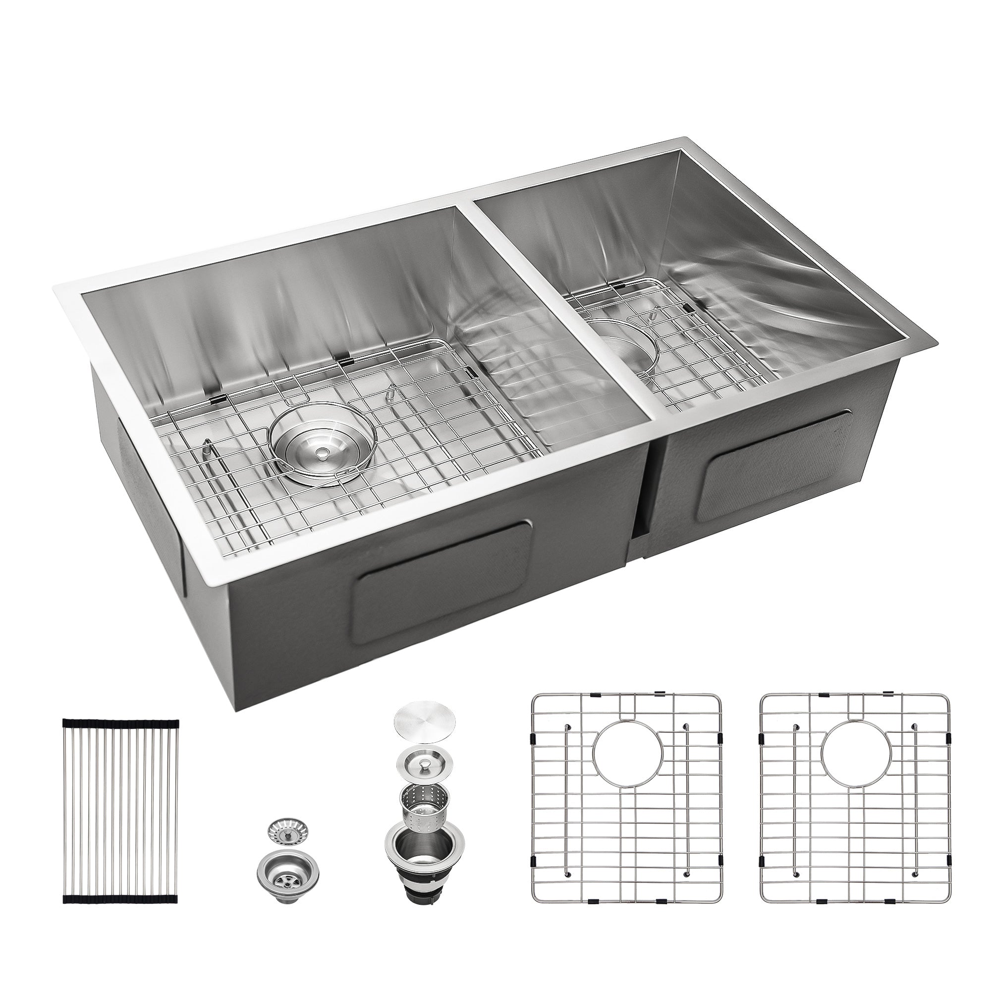 Undermount Double Bowl Stainless Steel Kitchen Sink