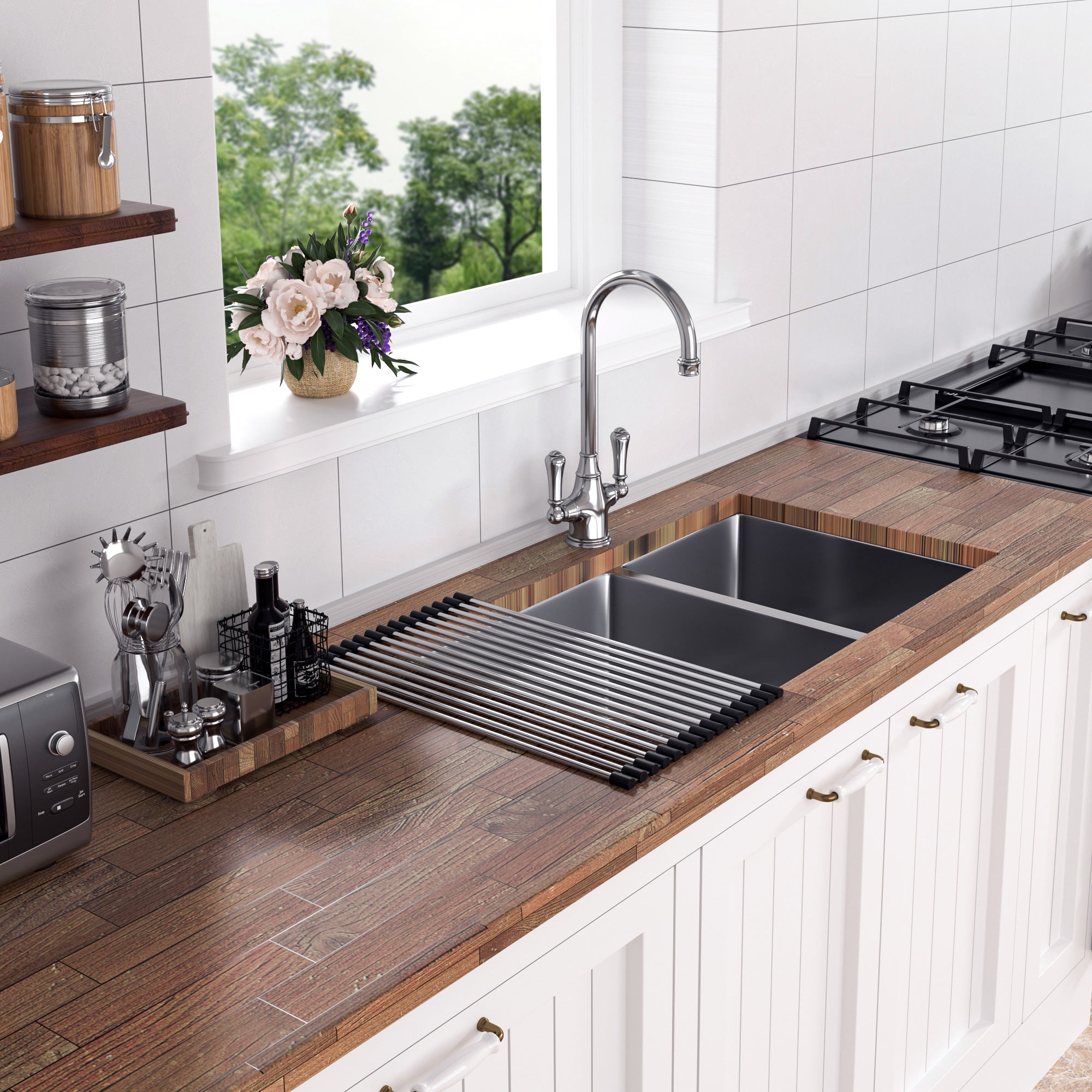 Undermount Double Bowl Stainless Steel Kitchen Sink