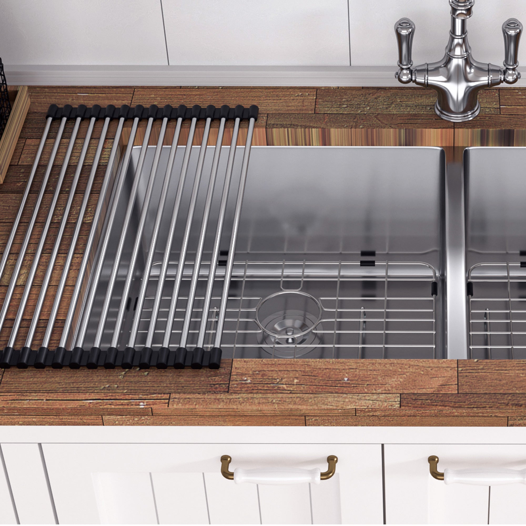 Undermount Double Bowl Stainless Steel Kitchen Sink