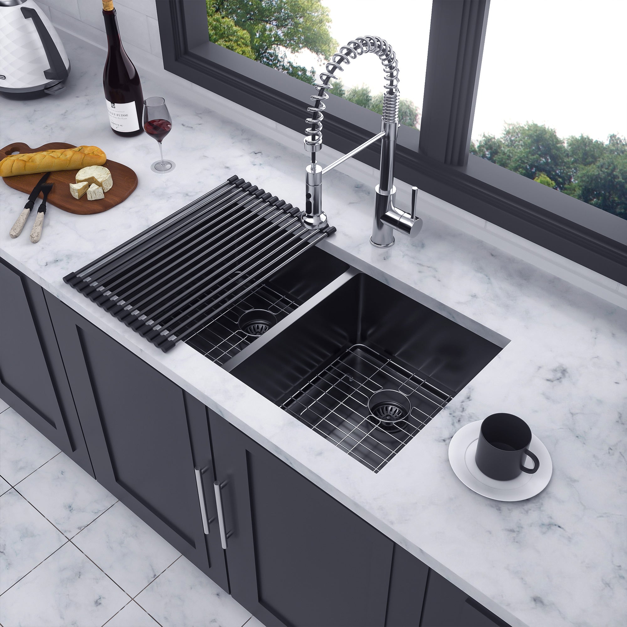 Undermount Double Bowl Stainless Steel Kitchen Sink