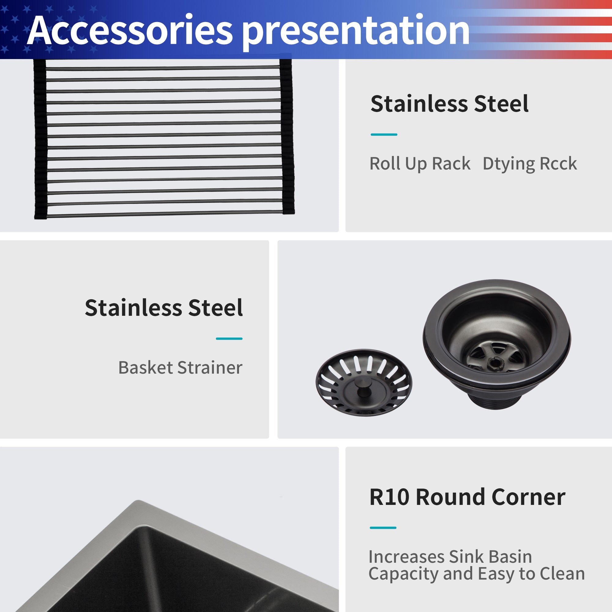 Undermount Double Bowl Stainless Steel Kitchen Sink