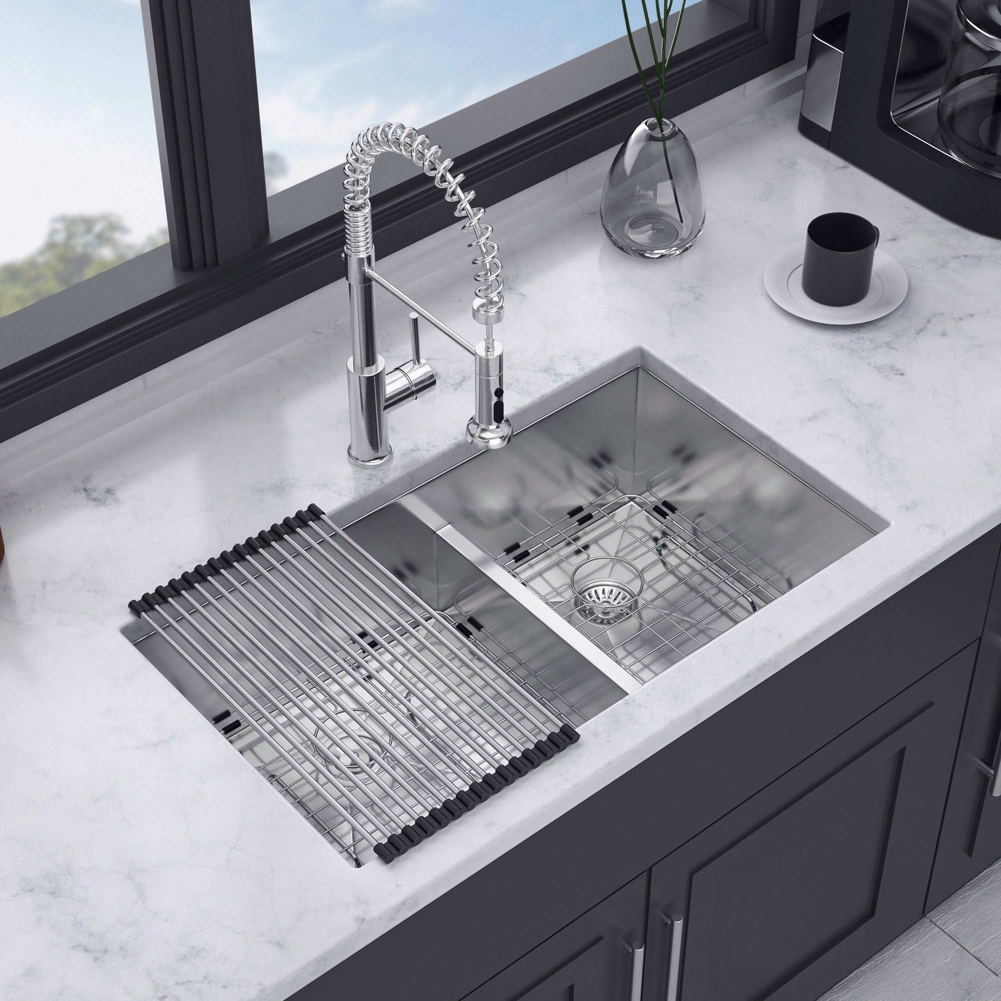Undermount Double Bowl Stainless Steel Kitchen Sink