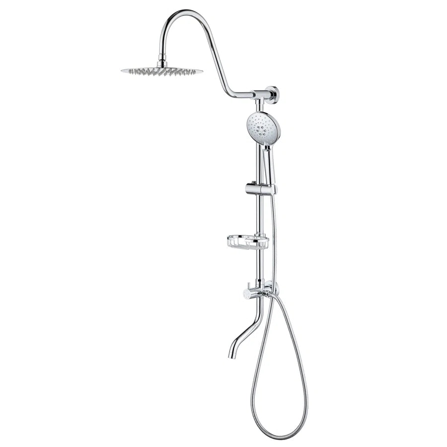 Shower system with Rain Shower Head Handheld Shower and Water Spout