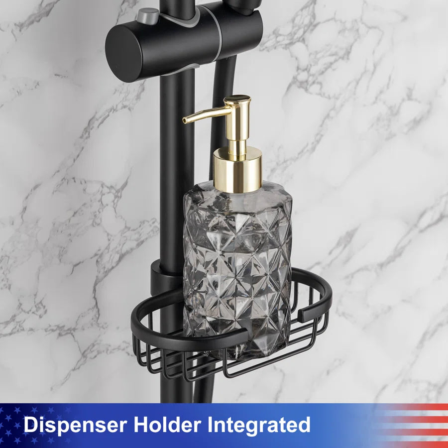 Shower system with Rain Shower Head Handheld Shower and Water Spout