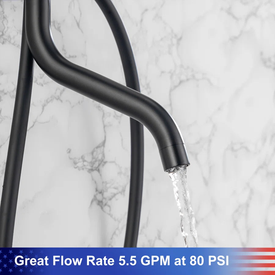 Shower system with Rain Shower Head Handheld Shower and Water Spout