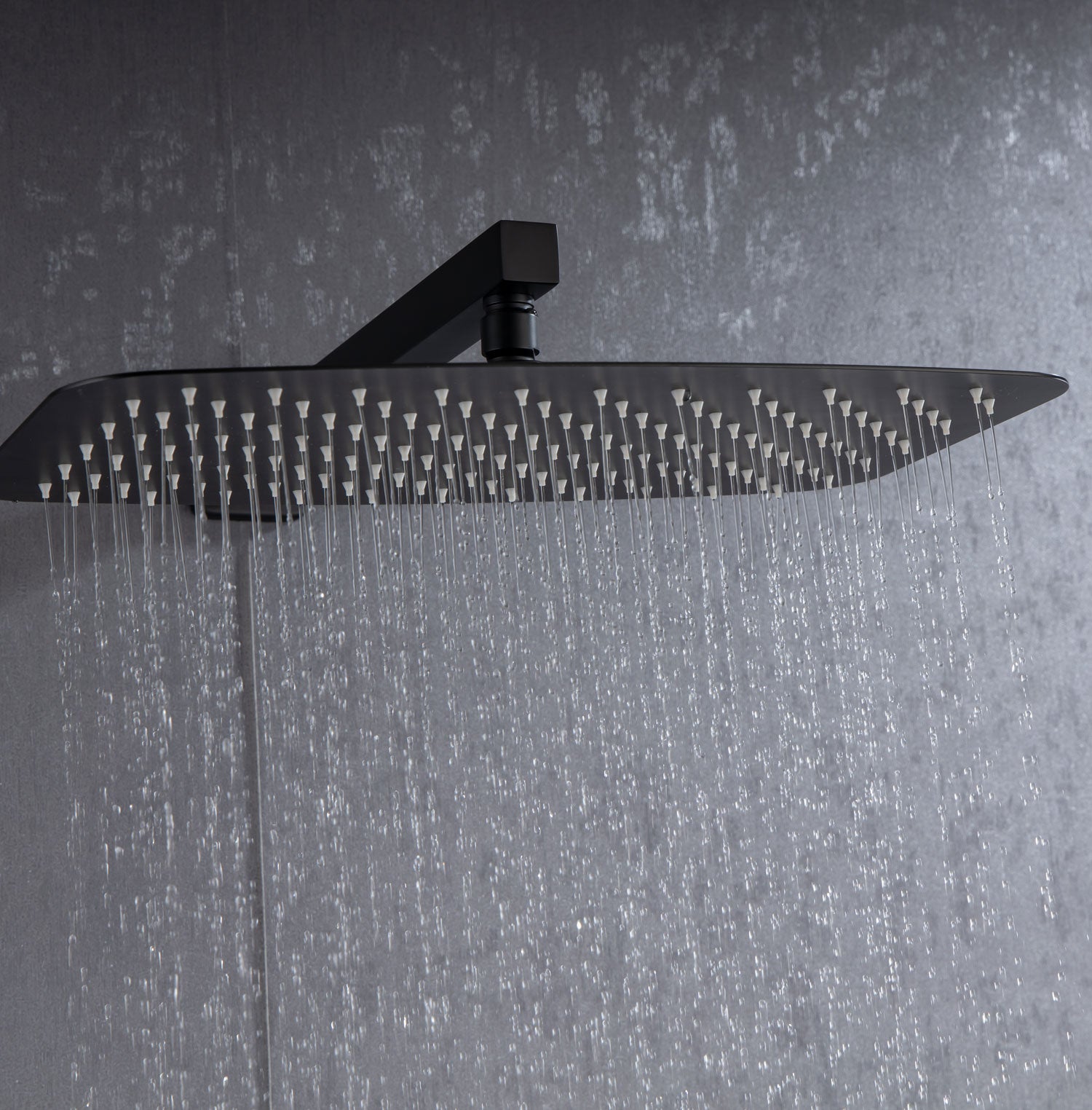 12" Shower Head 2-way Wall-Mount Square Shower Faucet with Rough in-Valve