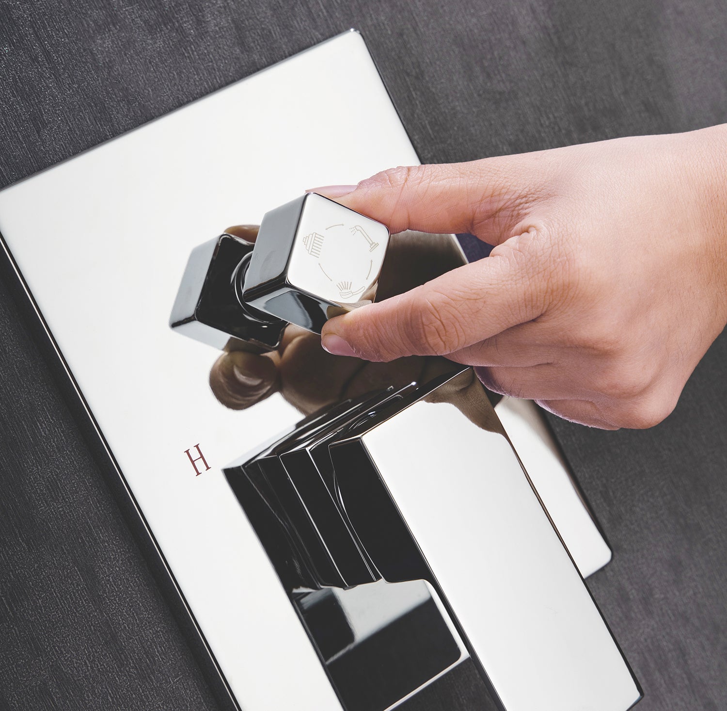 12" Shower Head 3-way Wall-Mount Square Shower Faucet with Rough-in Valve