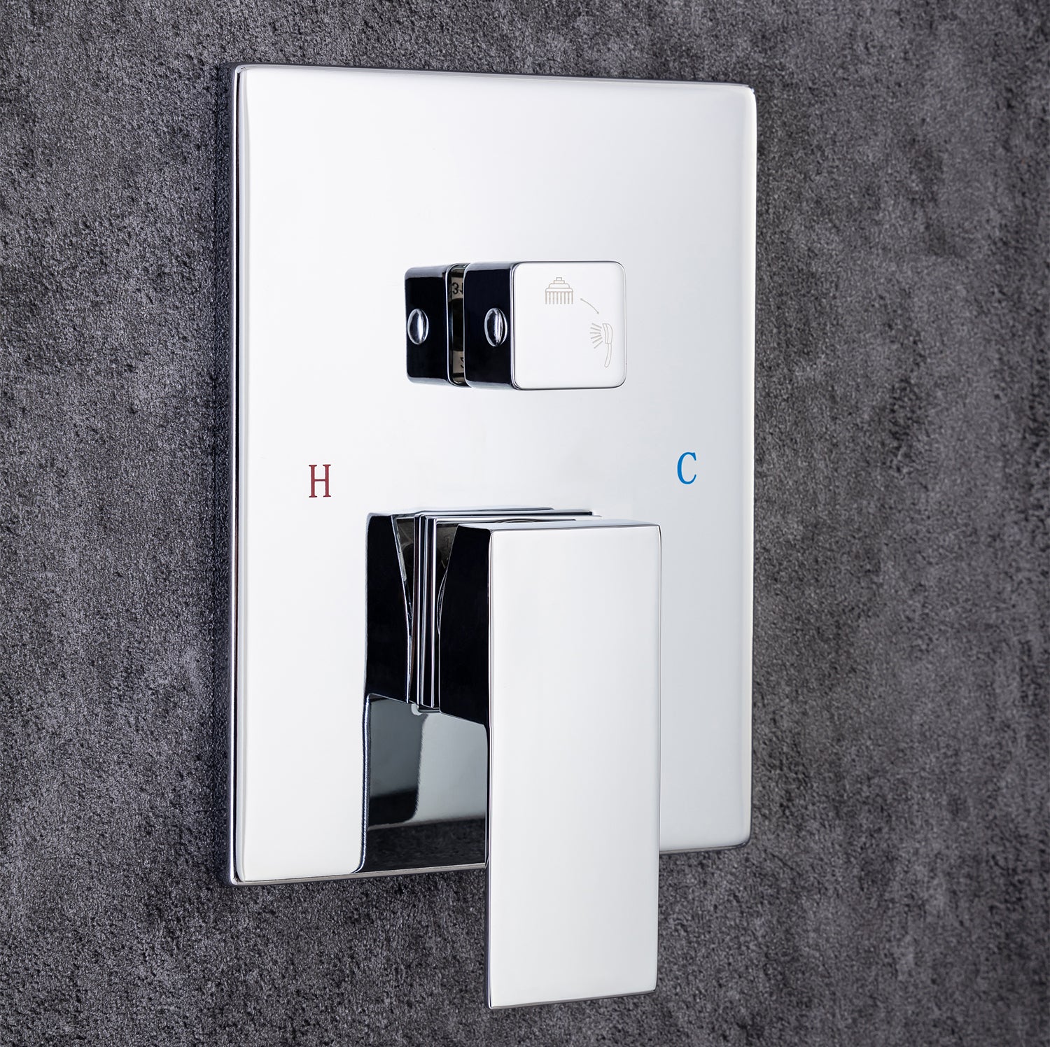 12" Wall Mount Complete Shower System with Rough-in Valve