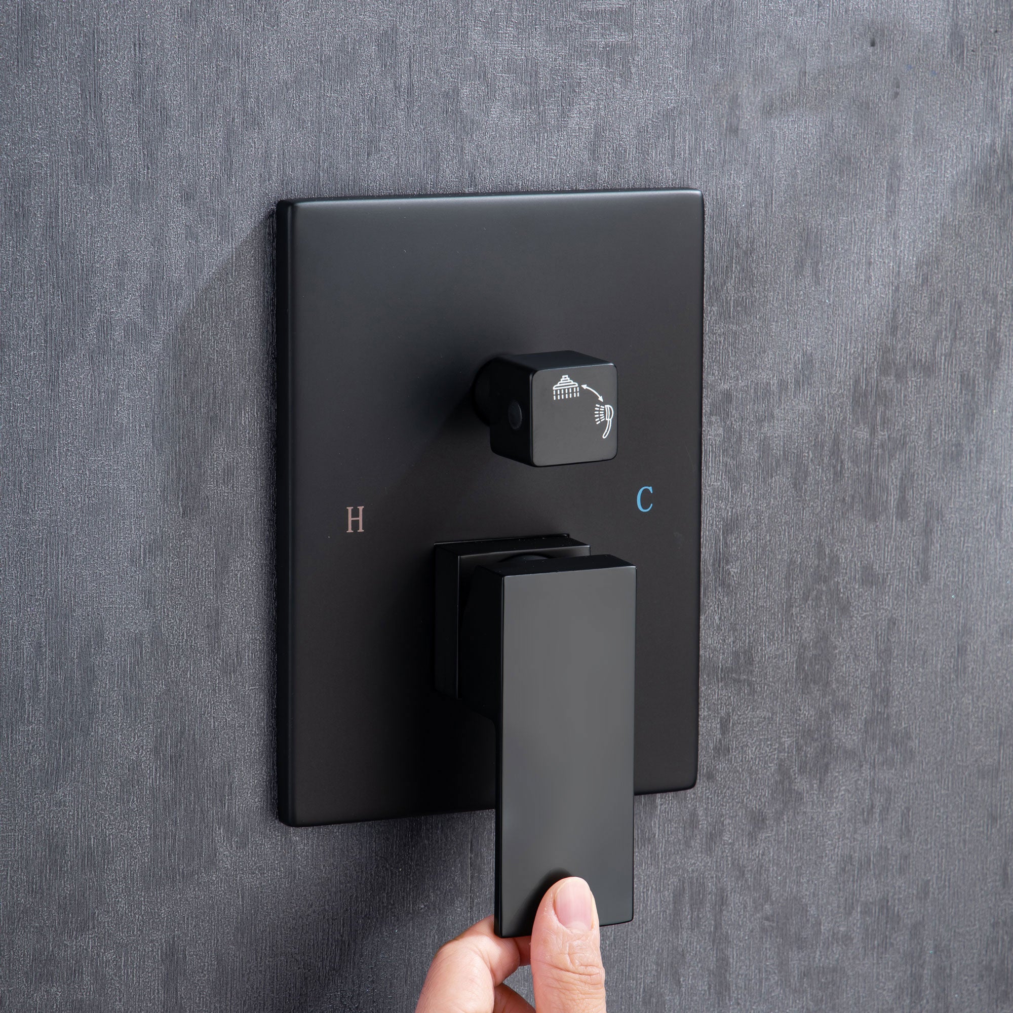 12" Wall Mount Complete Shower System with Rough-in Valve