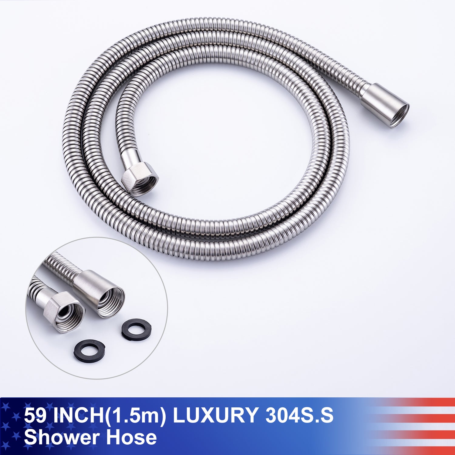 10" Shower Head 2-way Wall-Mount Round Shower Faucet with Rough-in Valve