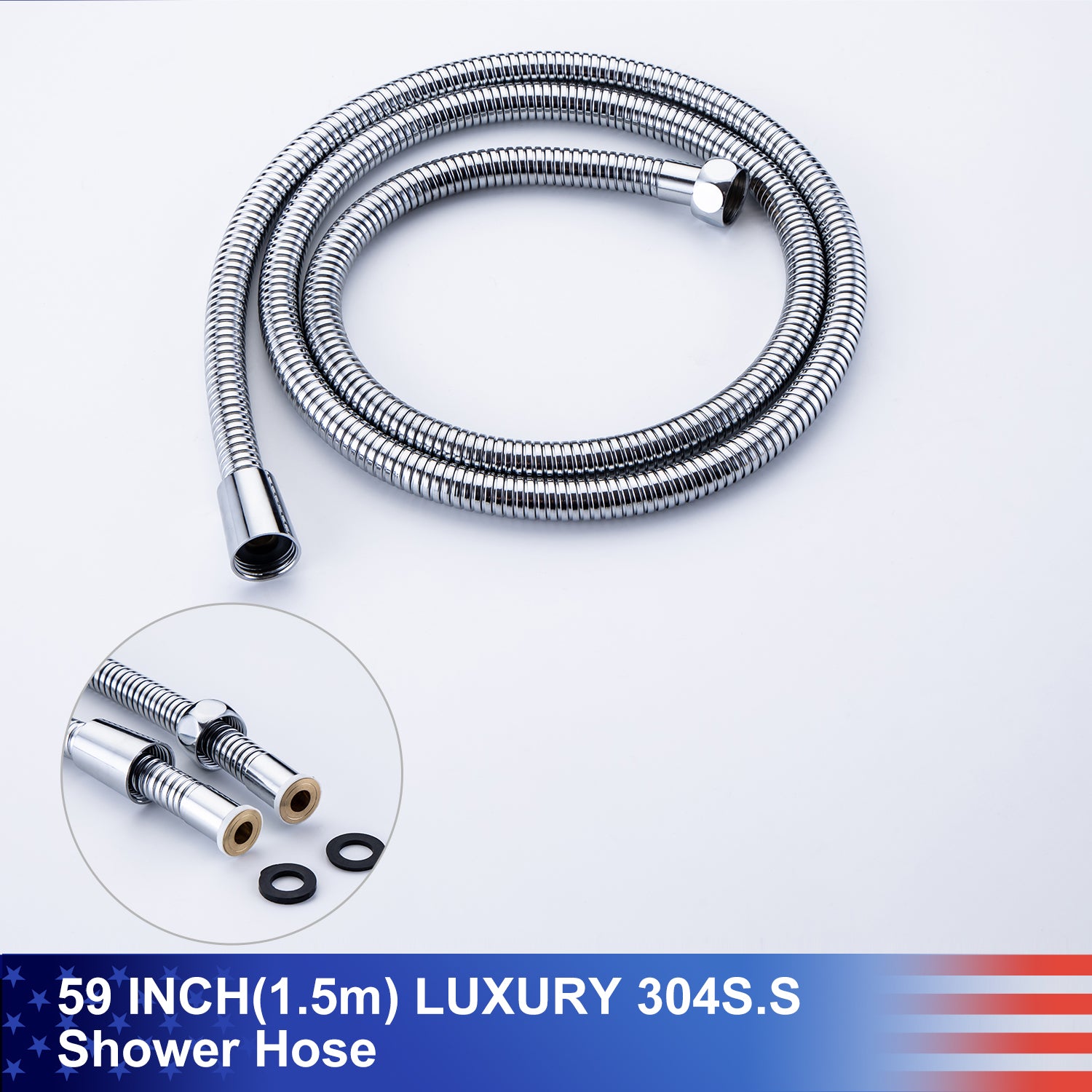 10" Shower Head 2-way Wall-Mount Round Shower Faucet with Rough-in Valve