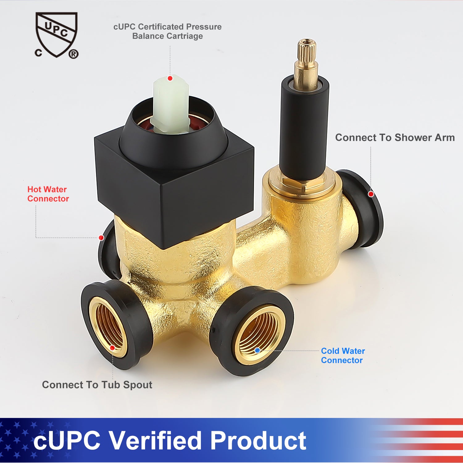 12" Shower Head 2-way Ceiling-Mount Square Shower Faucet with Rough-in Valve