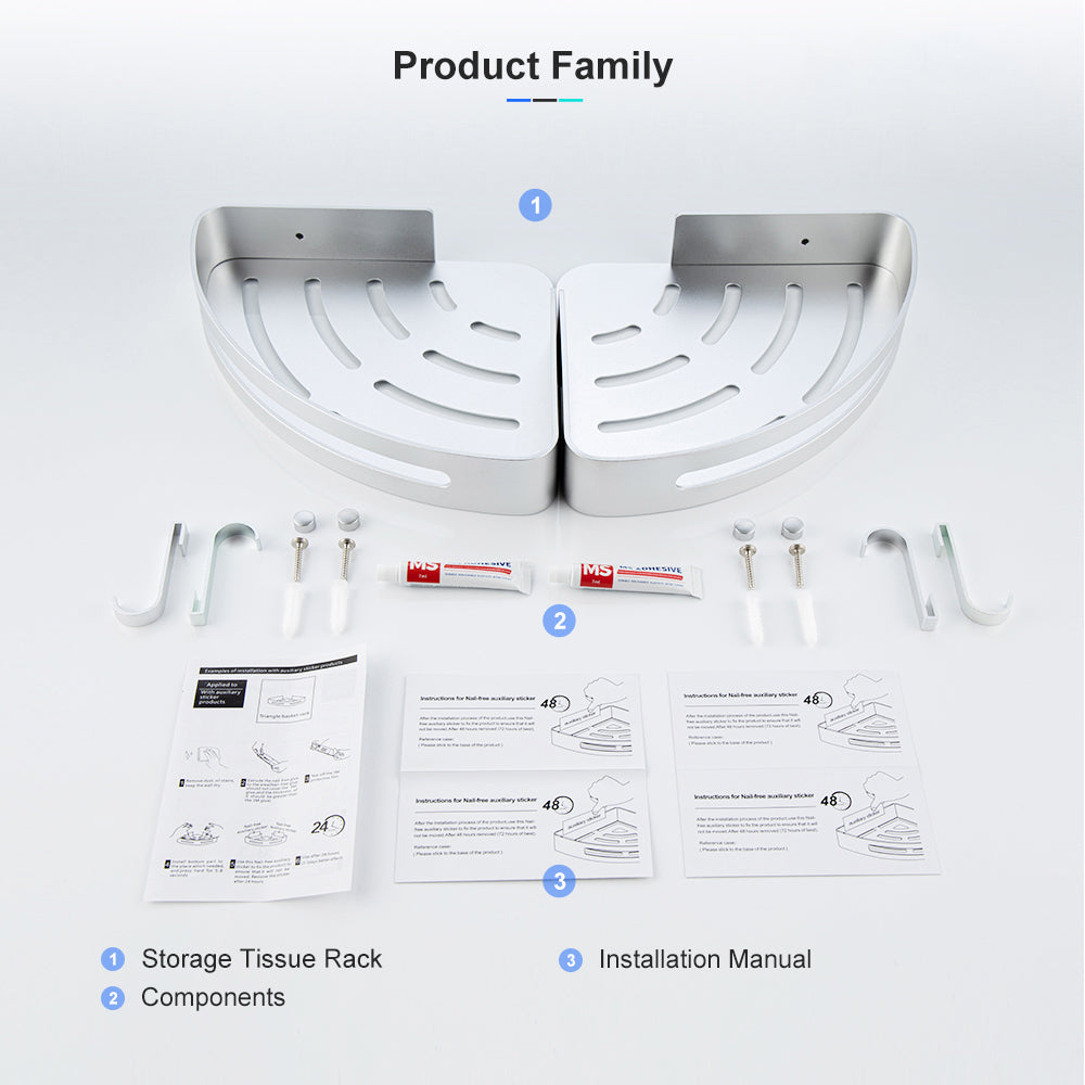 Natumbua Shower Basket Set of 2