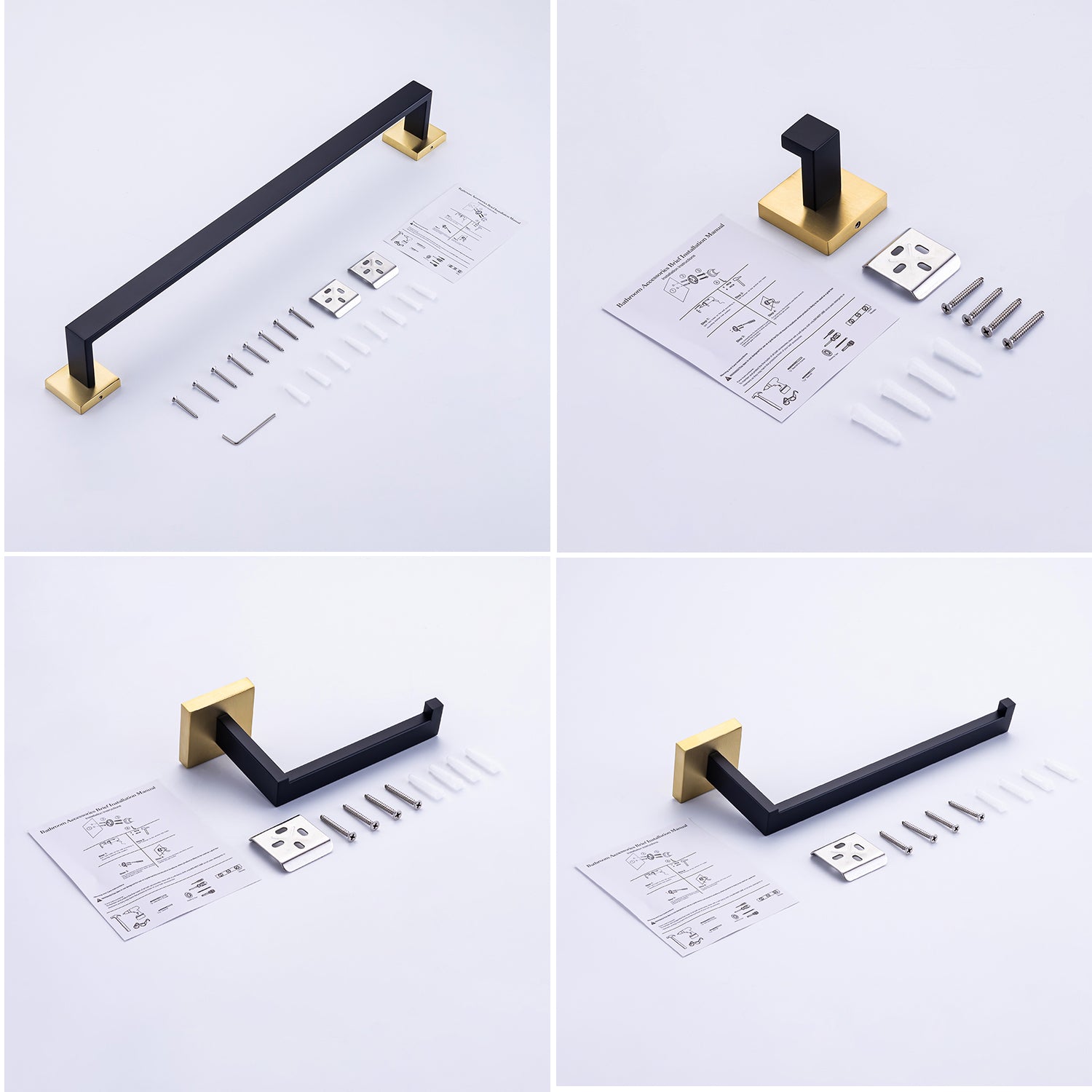 4-Piece Bathroom Hardware Set