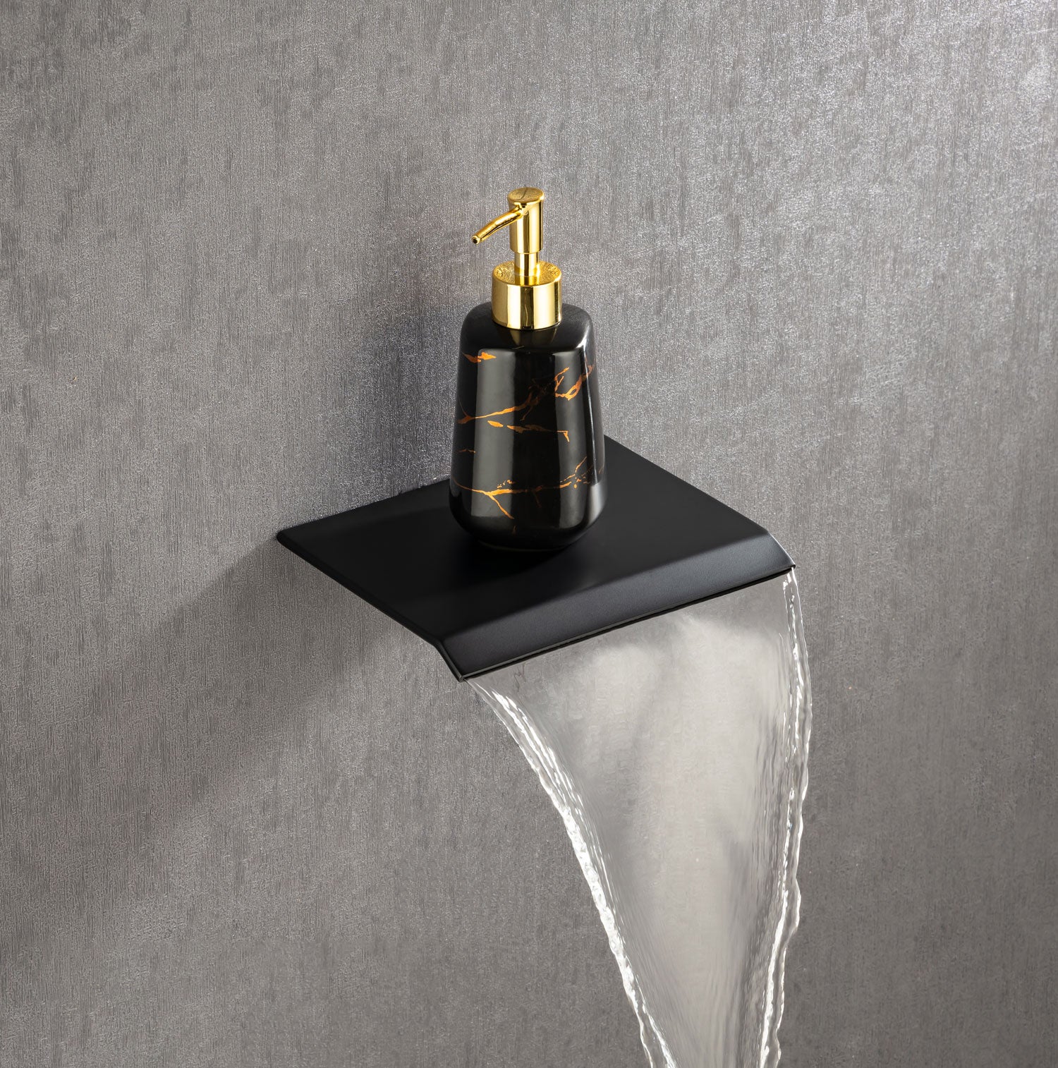 12" Shower Head 3-way Wall-Mount Square Shower Faucet with Rough-in Valve