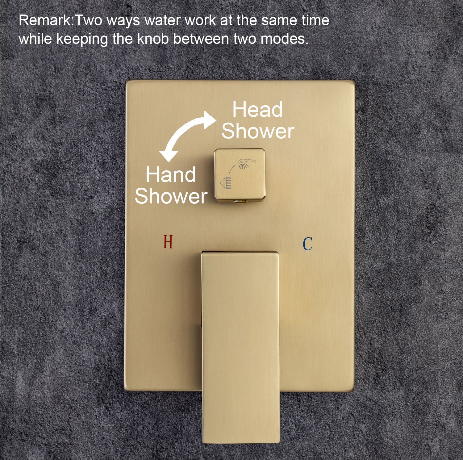 12" Wall Mount Complete Shower System with Rough-in Valve